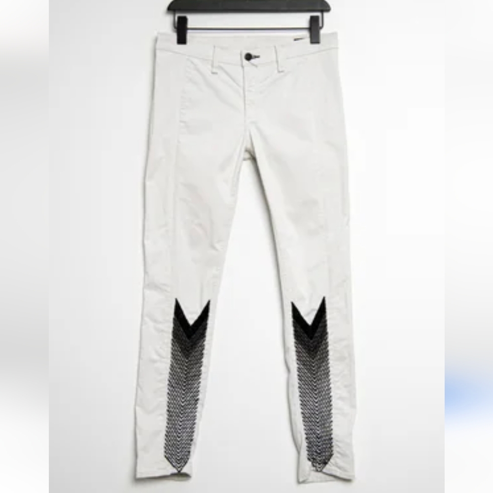Rag & Bone Cream Jeans With Aztec Pattern Sz.25